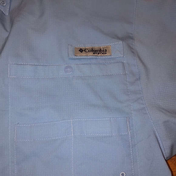 Light blue Columbia sportswear long sleeve - Picture 4 of 6